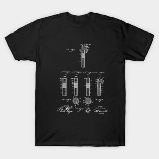 Billiard Cue Tip Fastener Vintage Patent Drawing T-Shirt